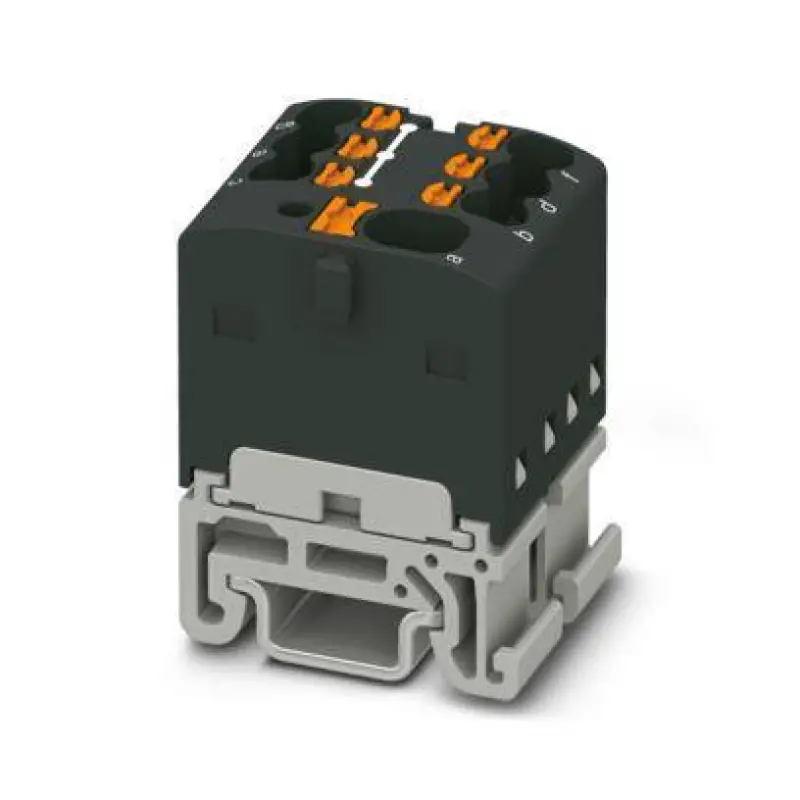 PTFIX 4/6X1,5-NS15A BK - Distribution block