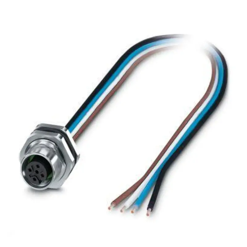 SACC-DSI-M12FS-5P-M16XL/0,5 - Device connector rear mounting