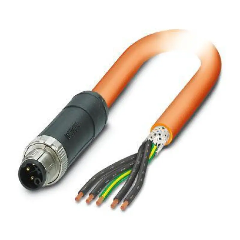 SAC-5P-M12MSK/10,0-PUR PE SH - Power cable