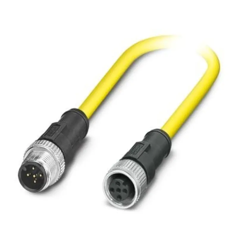 SAC-5P-M12MS/ 0,5-542/M12FS BK - Sensor/actuator cable