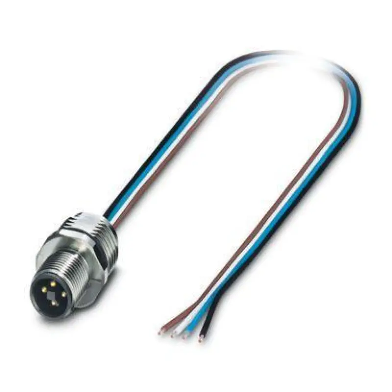 SACC-E-M12MST-4CON-M16/0,5 - Device connector front mounting