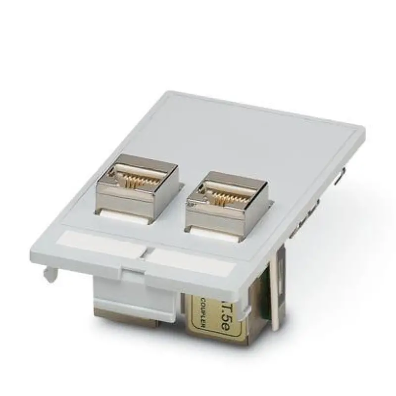 VS-SI-FP-2RJ45-5-MOD-BU/BU - Front plate