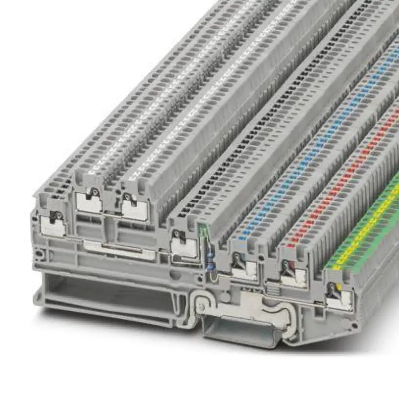 PTIO 1,5/S/5-PE/U-BK/O-WH-LED 24 GN - Initiator/actuator terminal block
