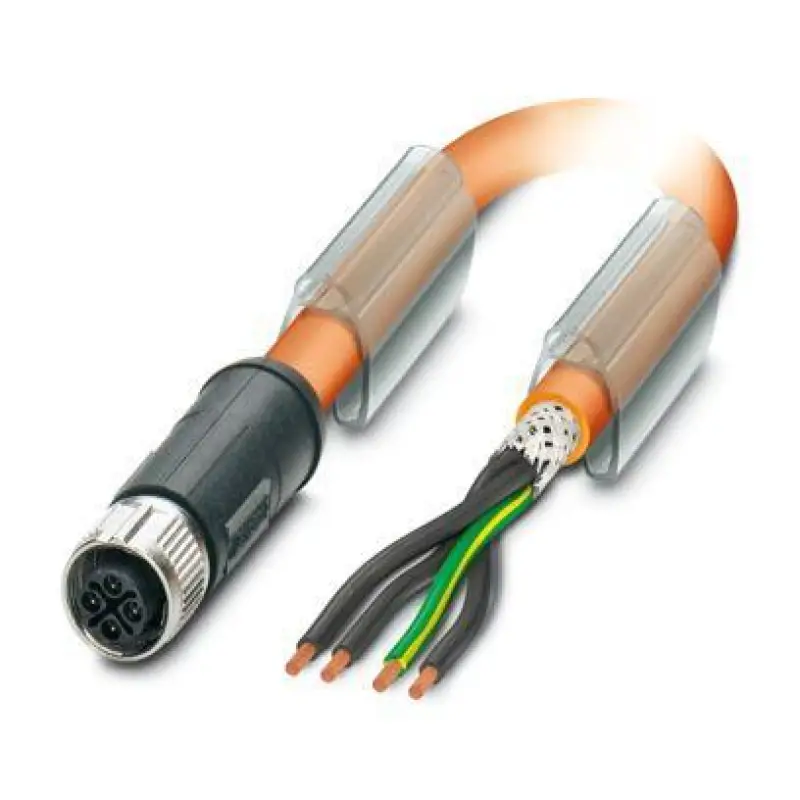 SAC-4P- 3,0-PUR/M12FSS PE SH - Power cable