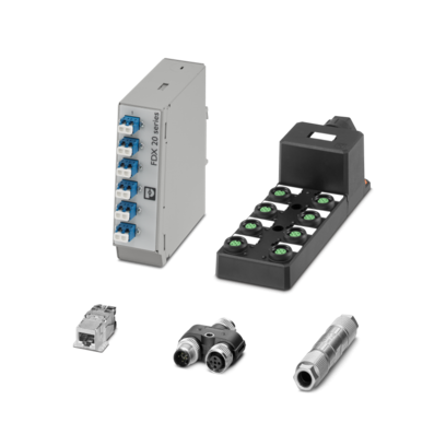 Distributors adapters and conductor connectors