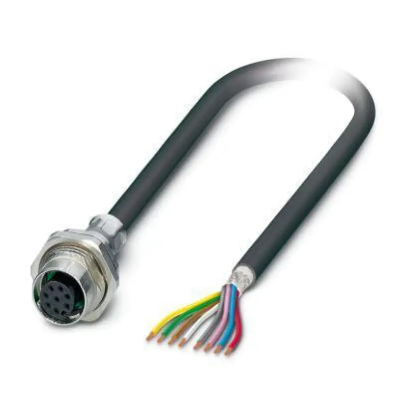 SACCBP-FS-8CON-M16/1,0-PUR SCO - Device connector rear mounting