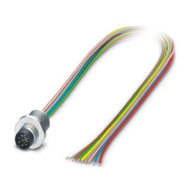 SACC-E-M8MS-8CON-M10/0,5 - Device connector front mounting