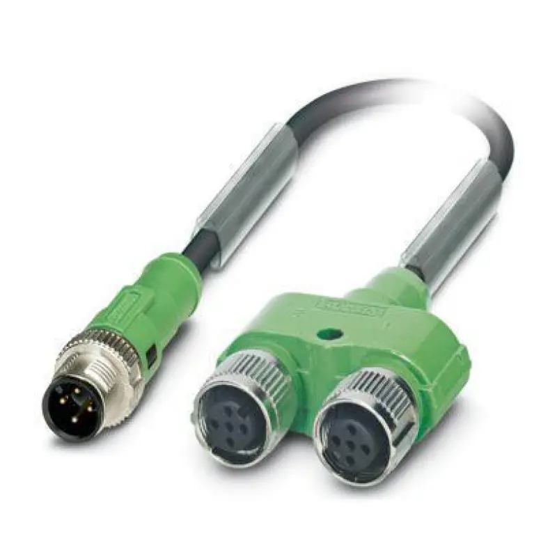 SAC-4PY-MS- 0,3-PUR/2XF - Sensor/actuator cable