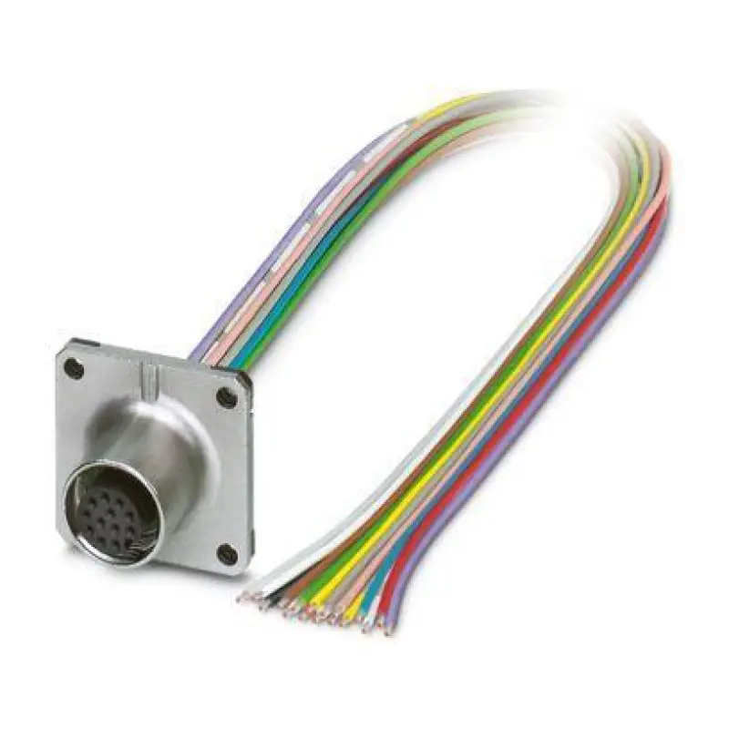 SACC-SQ-M12FS-17CON-20/0,5 - Device connector front mounting