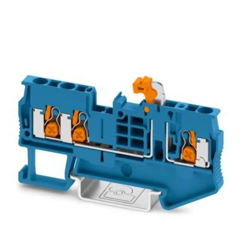 XT 2,5-TWIN-MT BU - Knife-disconnect terminal block