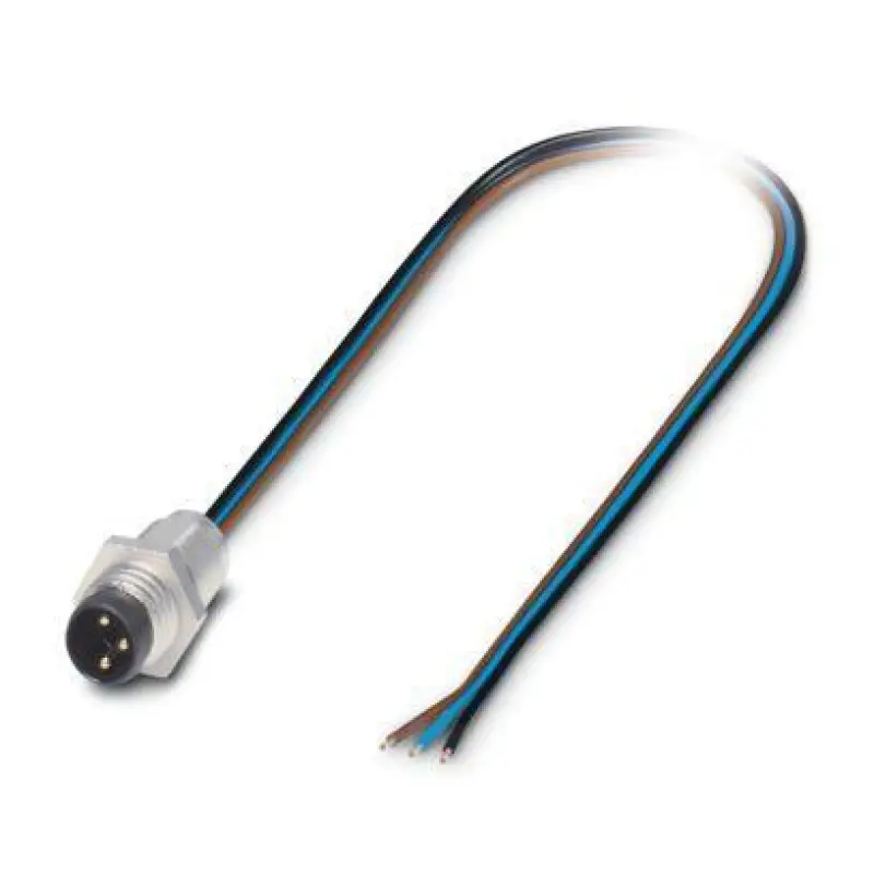 SACC-E-M 8MS-3CON-M8/0,5 - Device connector front mounting