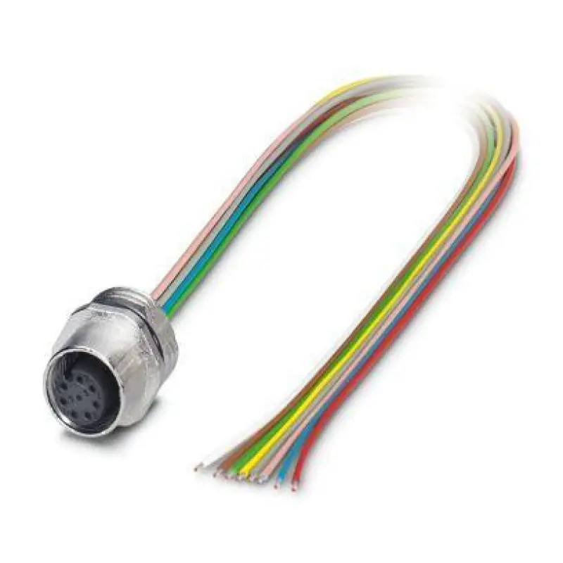 SACC-E-M12FS-8CON-PG9/0,5 - Device connector front mounting