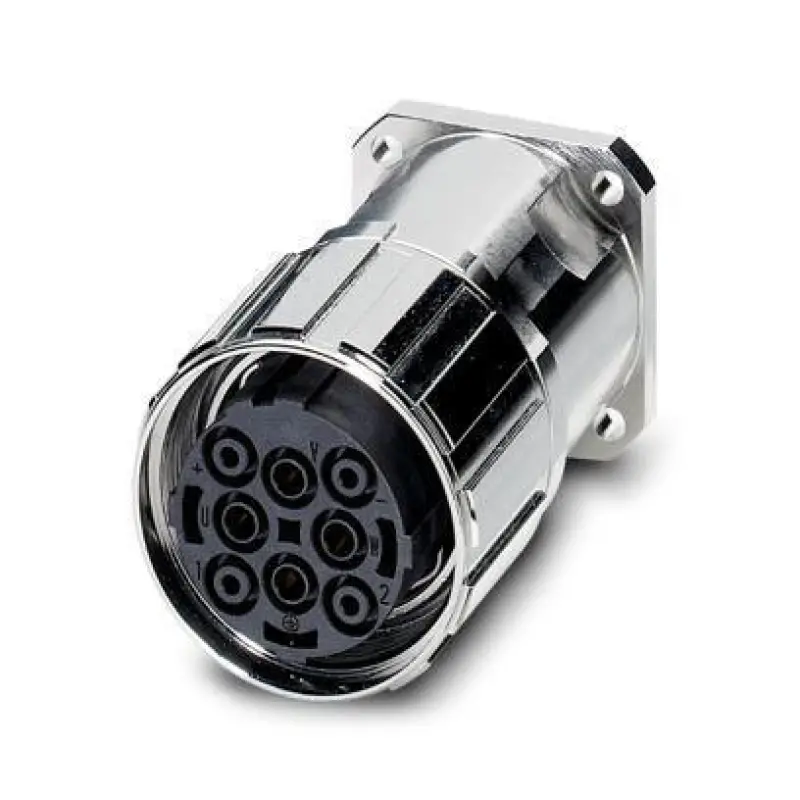 SM-5ES1N8AY000 - Device connector front mounting with knurled nut