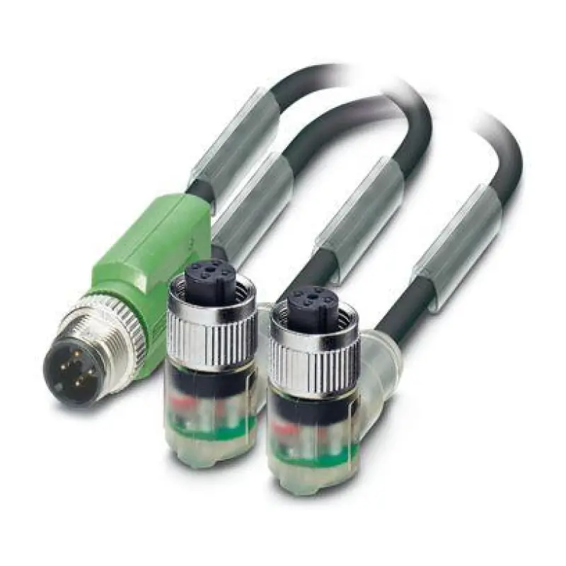 SAC-3P-M12Y/2X0,3-PUR/M12FR2LB - Sensor/actuator cable