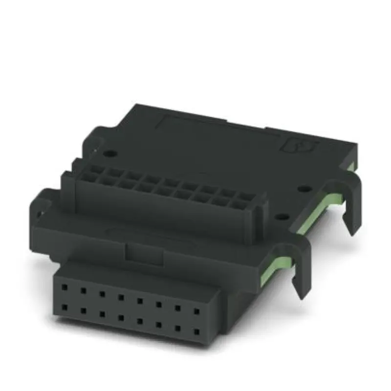 HBUS 35,6-16P-1S BK - DIN rail bus connectors