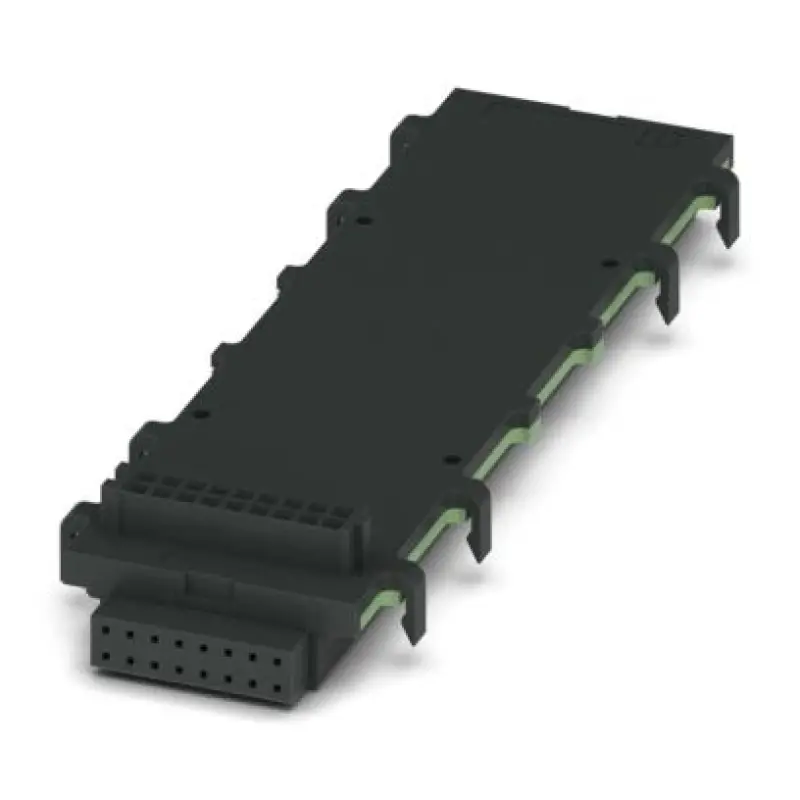 HBUS 107,6-16P-1S BK - DIN rail bus connectors