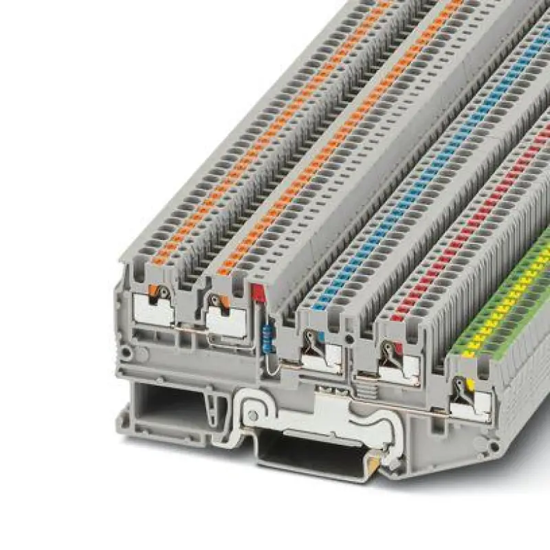 PTIO 1,5/S/4-PE-LED 24 RD - Initiator/actuator terminal block