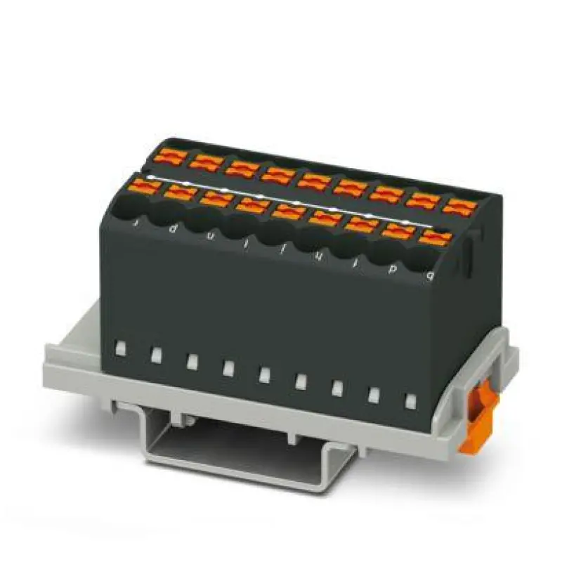 PTFIX 18X2,5-NS35 BK - Distribution block