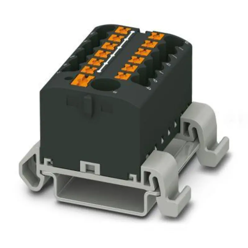 PTFIX 6/12X2,5-NS35A BK - Distribution block