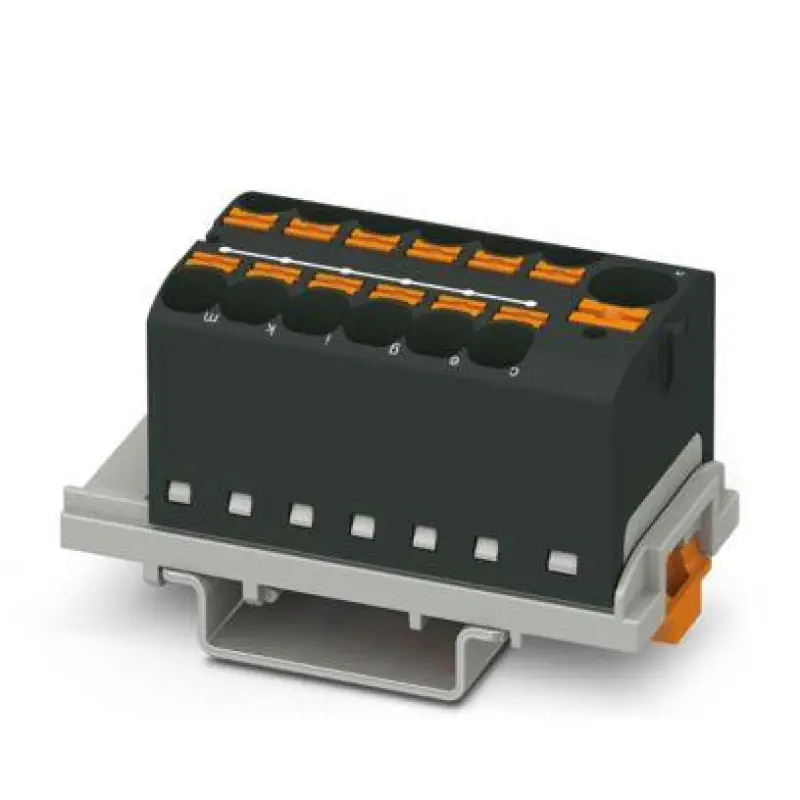 PTFIX 10/12X4-NS35 BK - Distribution block