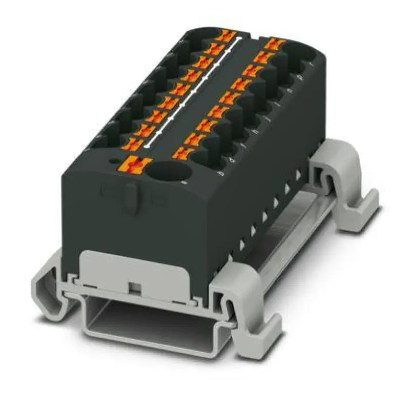 PTFIX 10/18X4-NS35A BK - Distribution block