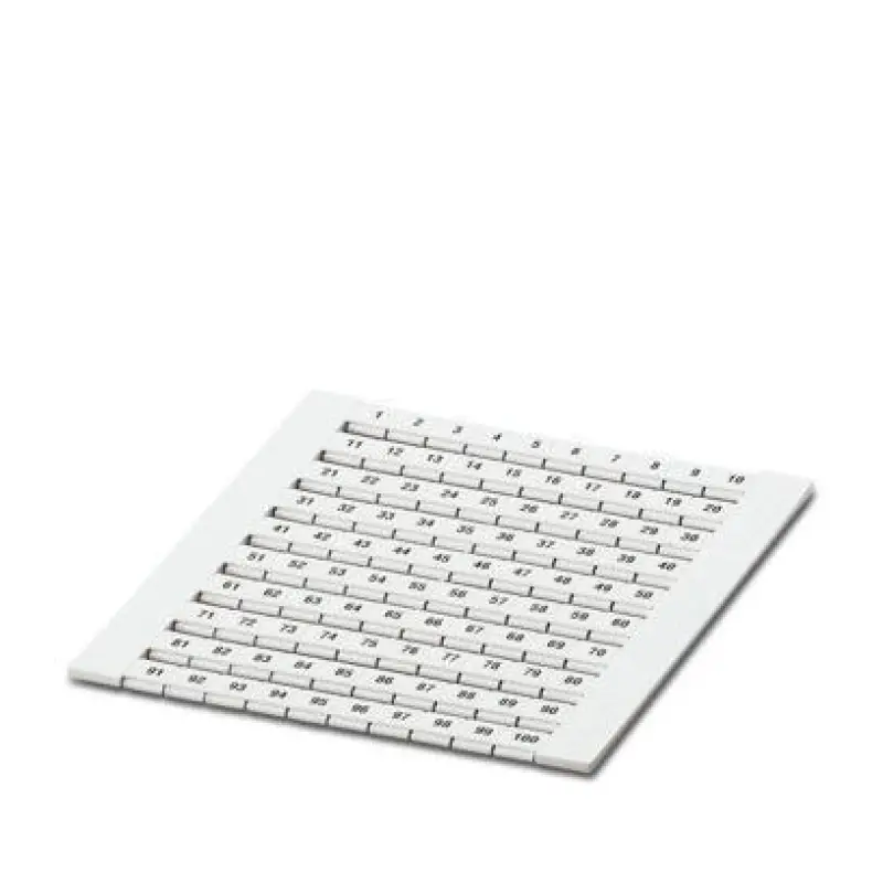 ZBFM 6/WH,LGS:1-100 - Zack marker strip