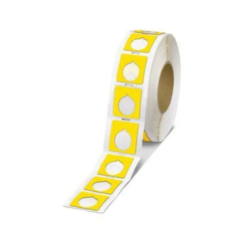 EMLP 30 (45X10)R YE - Plastic label with drill hole