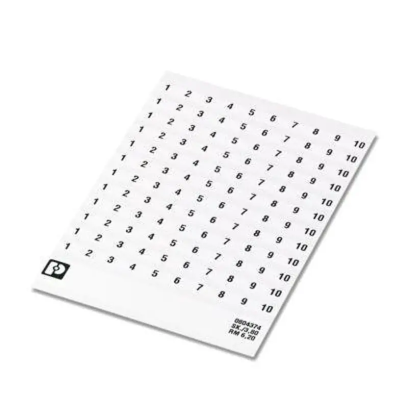 SK 3,8 REEL P6,2 WH CUS - Marker card