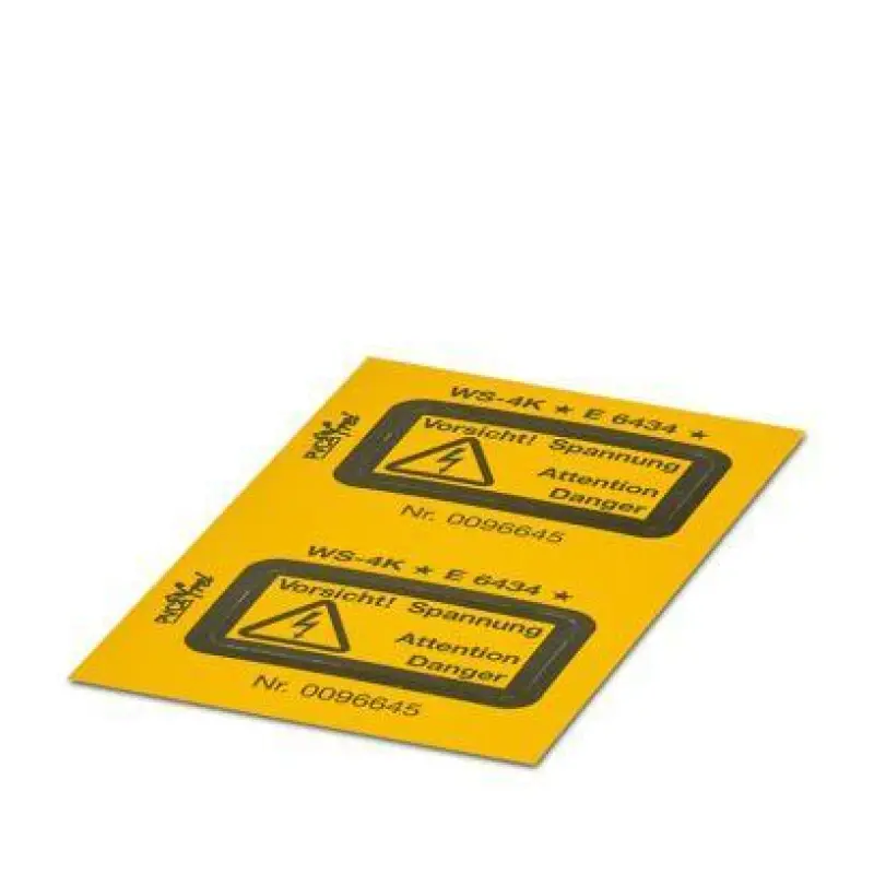 WS-4K - Warning label