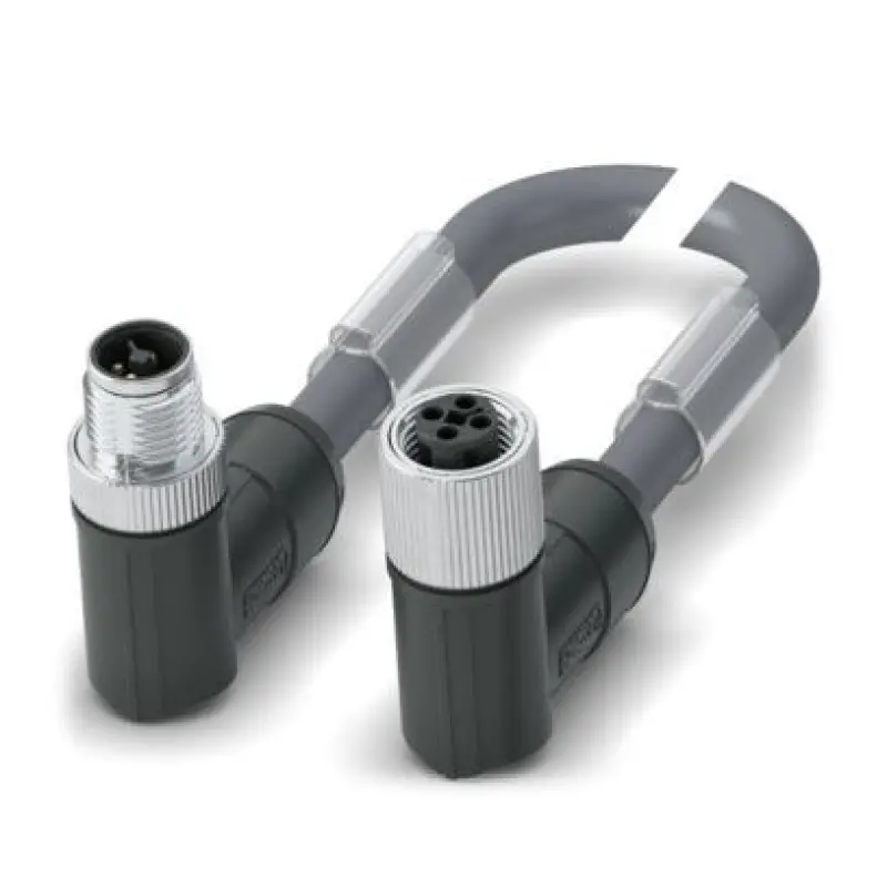 SAC-4P-M12MRT/ 0,5-PUR/M12FRT - 