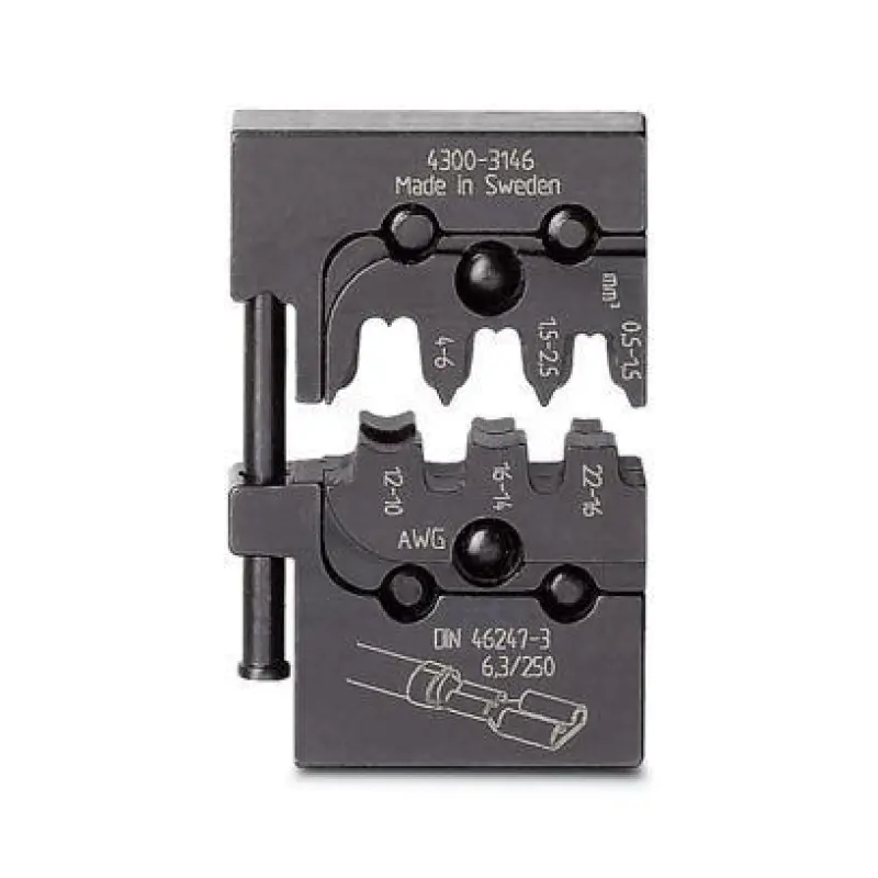 CRIMPFOX-M SC 6-FL/DIE - Crimp insert
