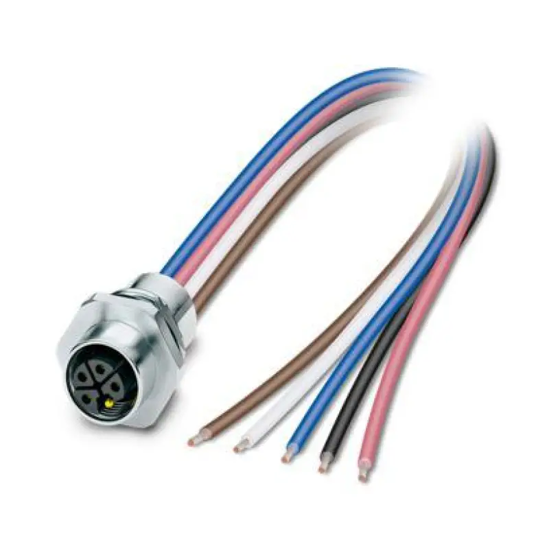 SACC-E-M12FSL-4FE-M16XL/0,5-US - Device connector front mounting