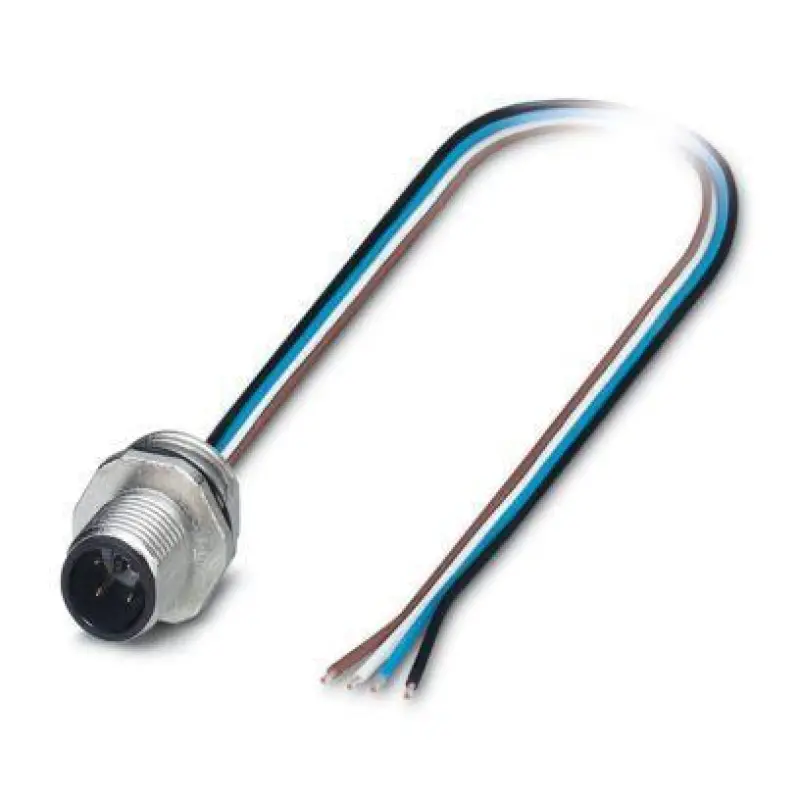 SACC-E-M12MS-4CON-PG9/0,5 PO - Device connector front mounting