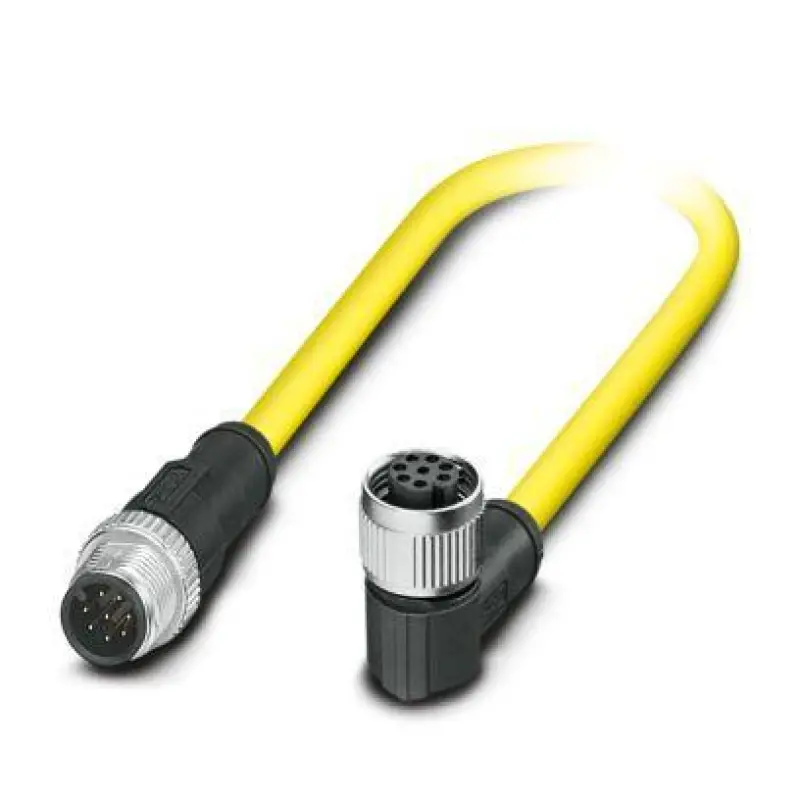 SAC-8P-M12MS/ 0,5-542/M12FR BK - Sensor/actuator cable