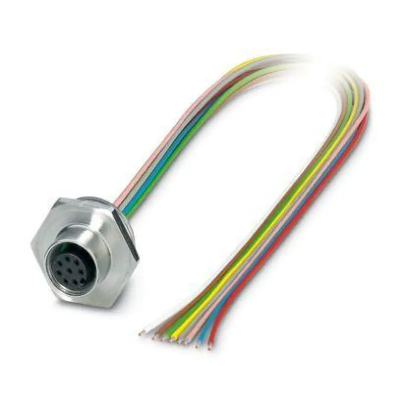 SACC-E-M12FS-8CON-M20/0,5 - Device connector front mounting
