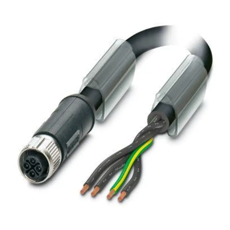 SAC-4P- 5,0-PUR/M12FSS PE - Power cable
