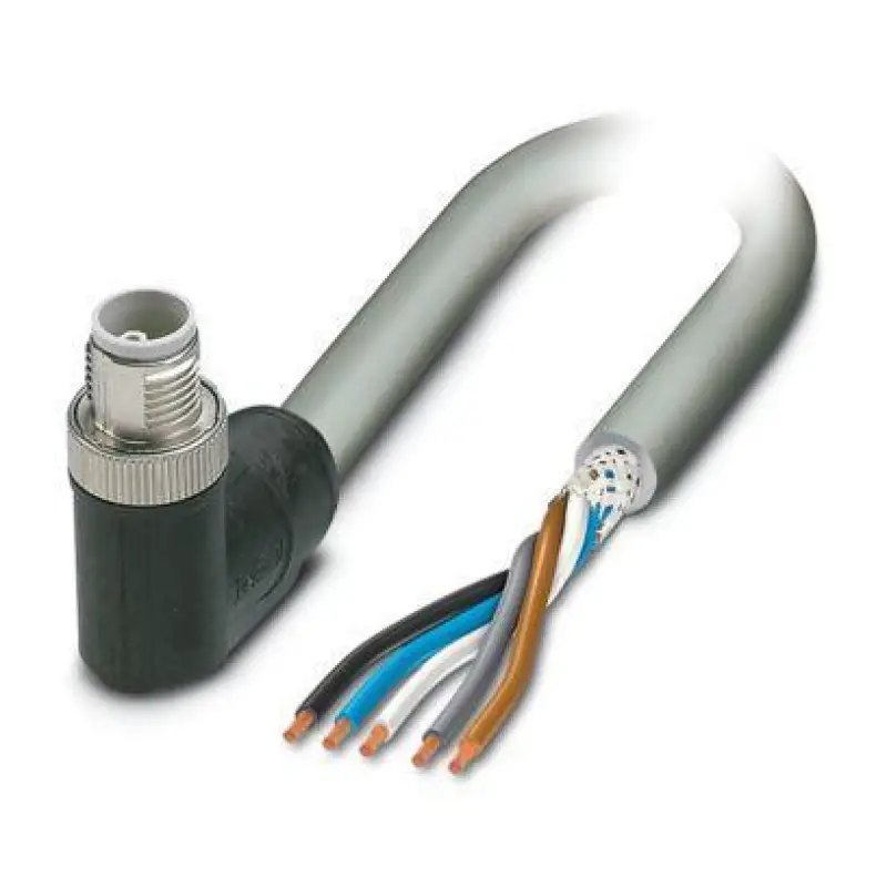 SAC-5P-M12MRL/ 5,0-500 FE SH - Power cable