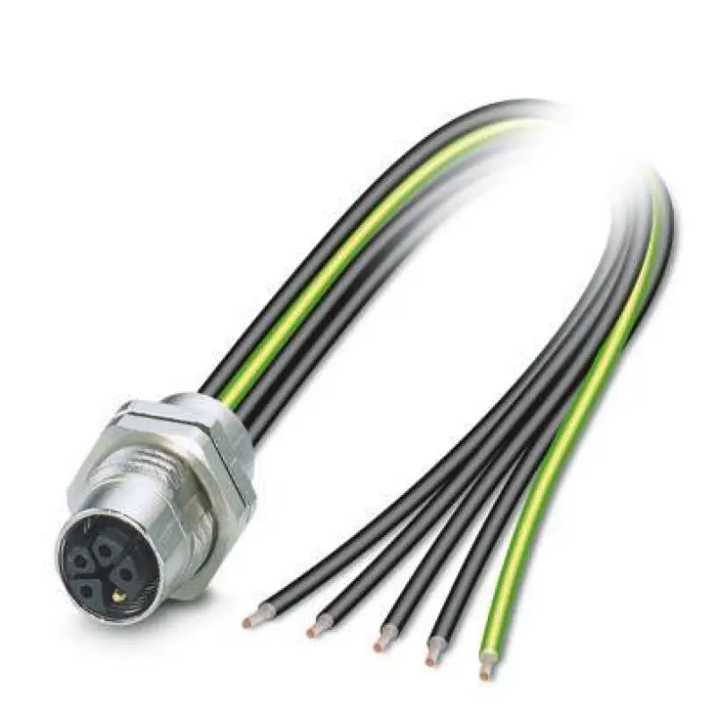 SACC-DSI-M12FSK-4PE-M16XL/0,2 - Device connector rear mounting